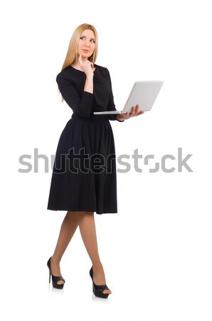 Femeie femeie de afaceri femeie de afaceri afaceri calculator fată Imagine de stoc © Elnur