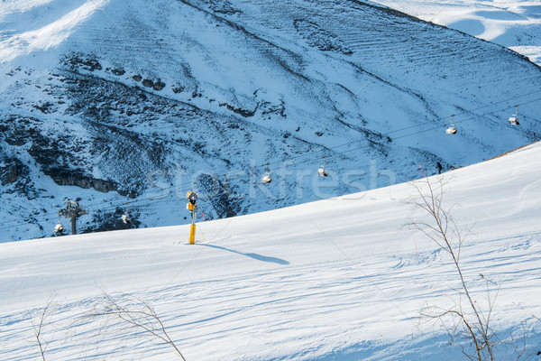 Ski lifts in Shahdag mountain skiing resort Stock photo © Elnur