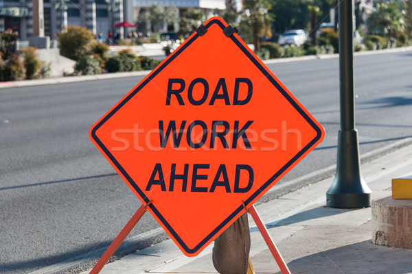 Road sign on the street Stock photo © Elnur