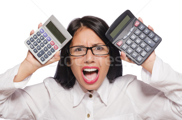 Stockfoto: Jonge · vrouw · business · gelukkig · werk · zakenman · onderwijs