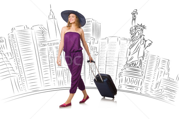 Young woman travelling to USA Stock photo © Elnur