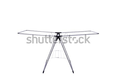 The collapsible clotheshorse isolated on the white background Stock photo © Elnur