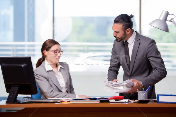 Man and woman in business concept  Stock photo © Elnur