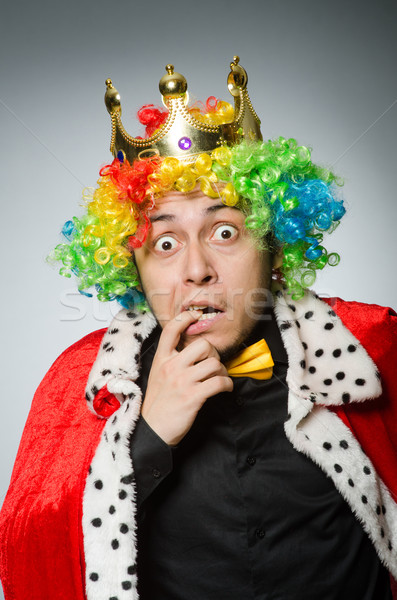 Foto stock: Rey · empresario · funny · trabajo · ejecutivo · retrato