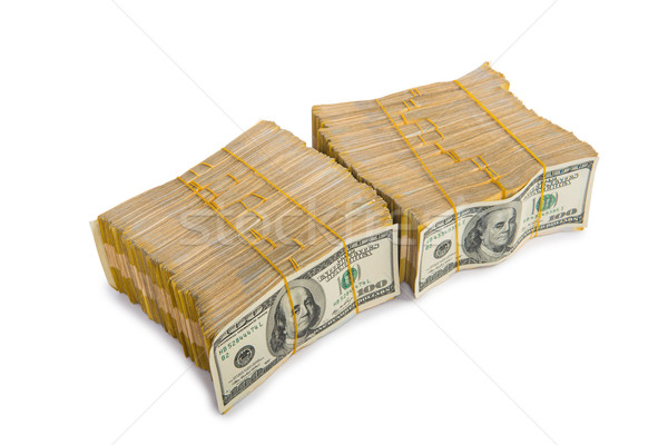 Dolari afaceri izolat alb bani Imagine de stoc © Elnur
