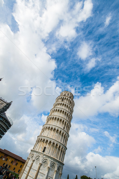 Famous leaning tower of Pisa during summer day Stock photo © Elnur