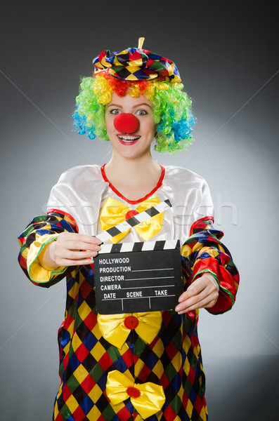 Clown film funny uśmiech urodziny zabawy Zdjęcia stock © Elnur