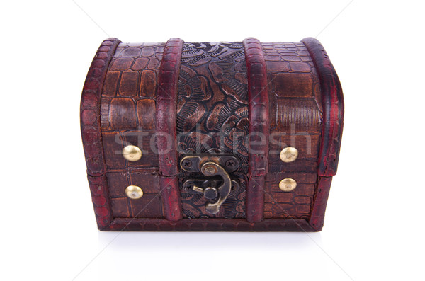 Old chest isolated on the white background Stock photo © Elnur