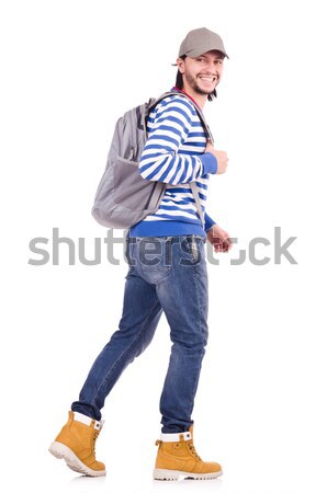 Young student isolated on the white background Stock photo © Elnur