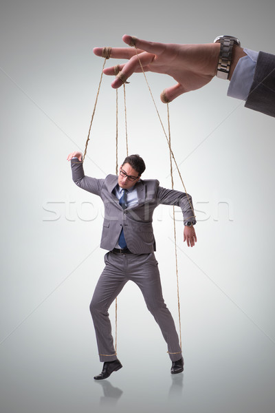 Empresario títeres manipulado jefe negocios hombre Foto stock © Elnur