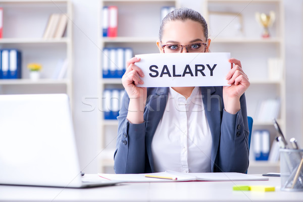 Stock photo: Businesswoman hiring new employees in office
