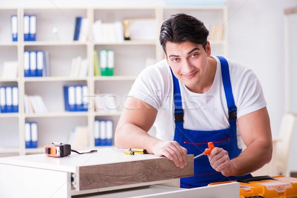 Furniture repair and assembly concept Stock photo © Elnur