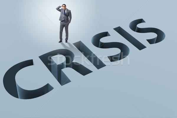 Businessman in financial crisis business concept Stock photo © Elnur