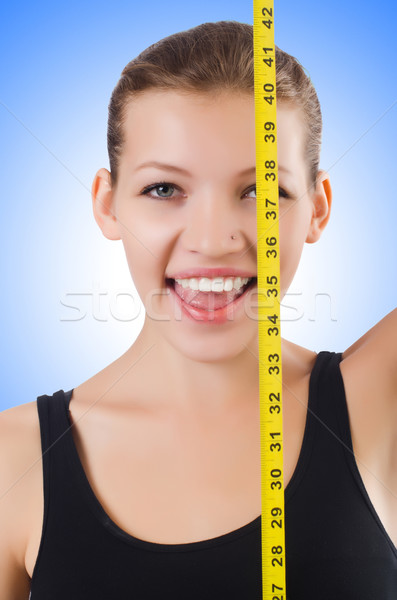 сантиметр диеты женщину девушки рук Сток-фото © Elnur