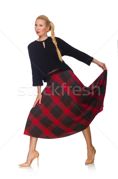 Jeune femme mode danse modèle danse rouge [[stock_photo]] © Elnur