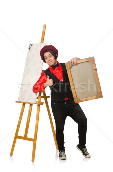 Funny artist isolated on white Stock photo © Elnur