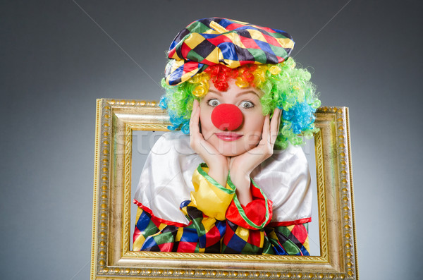 商业照片: 小丑 · 镜框 · 滑稽 · 微笑 · 生日 · 照片 / clown