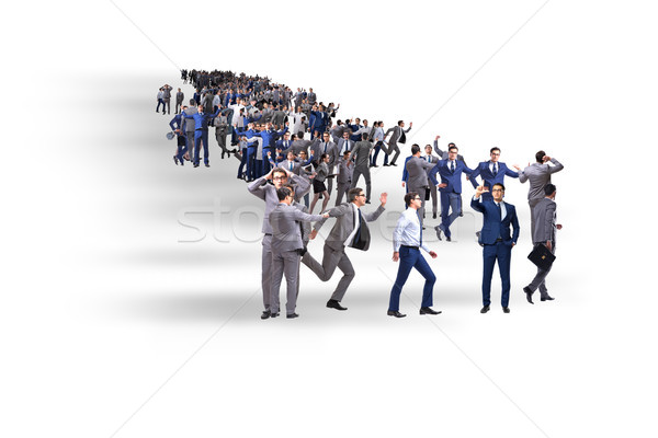 Crowd of business people in concept Stock photo © Elnur