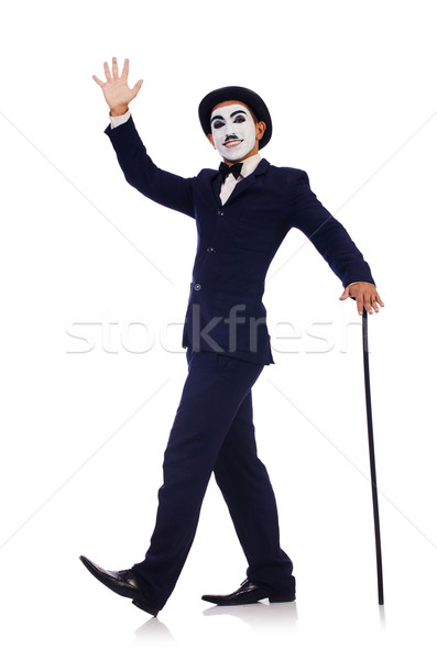 Personification of Charlie Chaplin on white Stock photo © Elnur