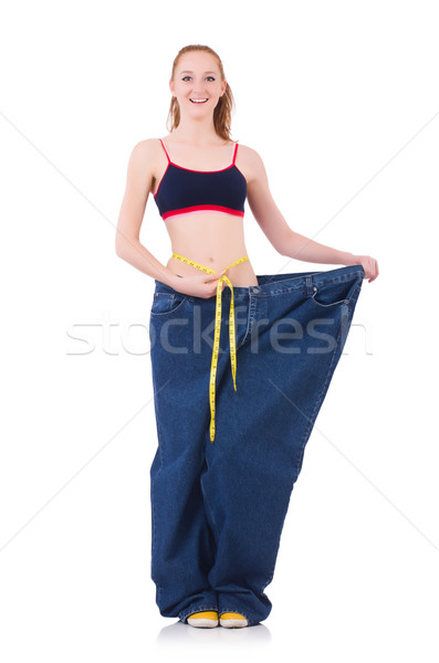 Young redhead girl in dieting concept Stock photo © Elnur