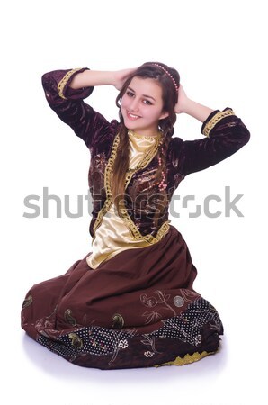 Young lady dancing traditional azeri dance Stock photo © Elnur