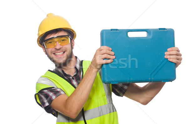 Stock photo: Industrial worker isolated on the white background