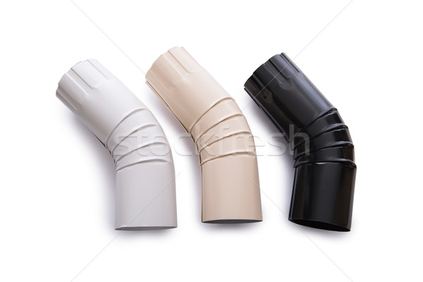 Stock photo: Pipe connector isolated on the white