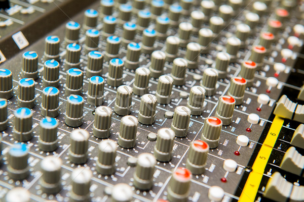 Close up of sound adjusting buttons Stock photo © Elnur