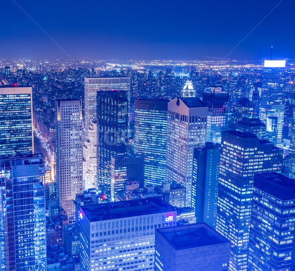 [[stock_photo]]: Vue · nouvelle · Manhattan · coucher · du · soleil · affaires · ciel