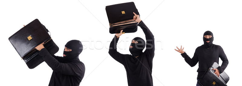 Rabló tartalom táska üzletember öltöny munkás Stock fotó © Elnur