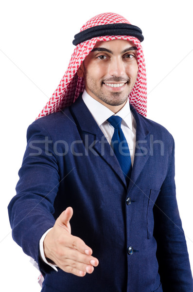 Arab businessman isolated on the white Stock photo © Elnur