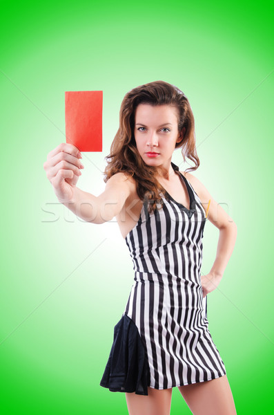 Woman judge isolated on the white Stock photo © Elnur