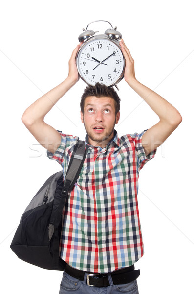 Student missing his deadlines isolated on white Stock photo © Elnur