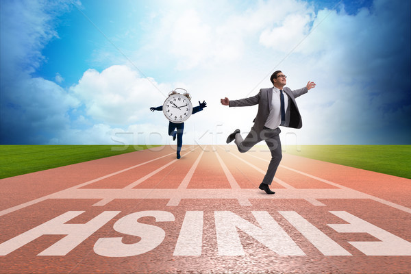 Businessman failing to meet the challenging deadlines Stock photo © Elnur