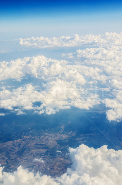 Clouds taken from the airplance Stock photo © Elnur