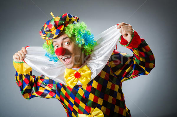 Grappig clown komisch partij gelukkig triest Stockfoto © Elnur