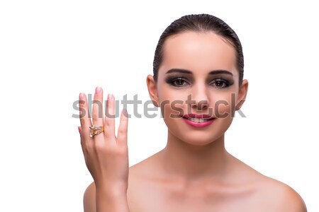 Elegant woman with jewellery in fashion concept Stock photo © Elnur