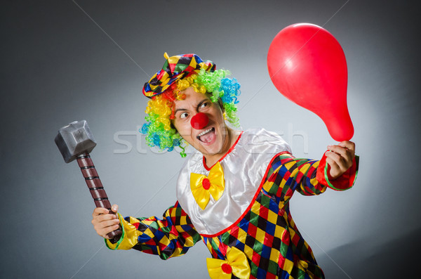 Grappig clown komisch leuk tool mannelijke Stockfoto © Elnur