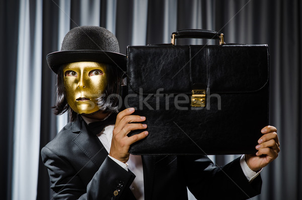 Funny máscara fondo seguridad empresario Foto stock © Elnur