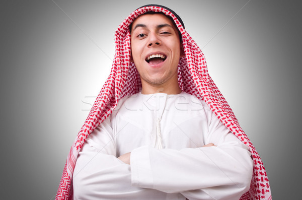 Young arab man isolated on white Stock photo © Elnur