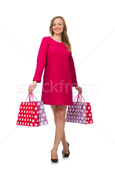 買い物客 少女 ピンク ドレス プラスチック ストックフォト © Elnur