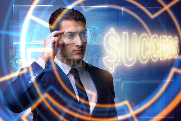Businessman in success business concept Stock photo © Elnur