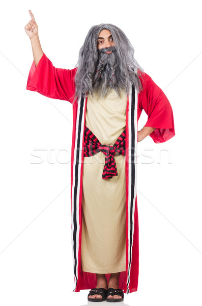 Old wizard isolated on the white background Stock photo © Elnur