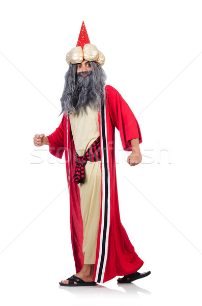 Old wizard isolated on the white background Stock photo © Elnur