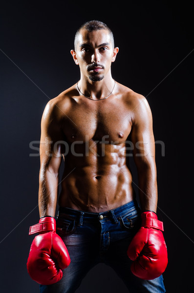 Ripped boxer in sports concept Stock photo © Elnur