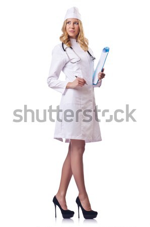 молодые медик изолированный белый врач студент Сток-фото © Elnur