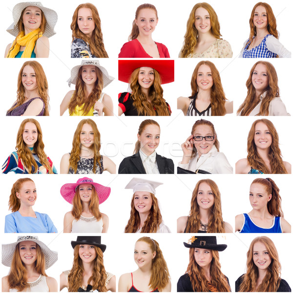 Collage beaucoup visages modèle visage heureux [[stock_photo]] © Elnur