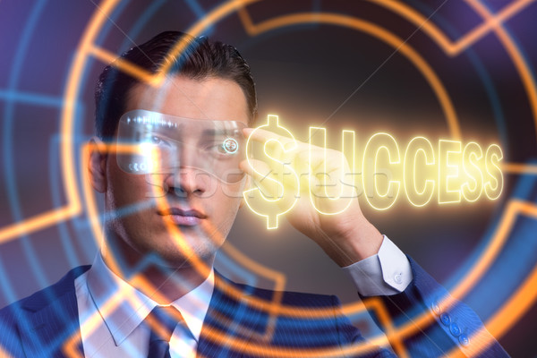 Businessman in success business concept Stock photo © Elnur