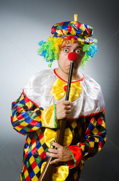 Funny clown komiczny smutne samobójstwo wakacje Zdjęcia stock © Elnur