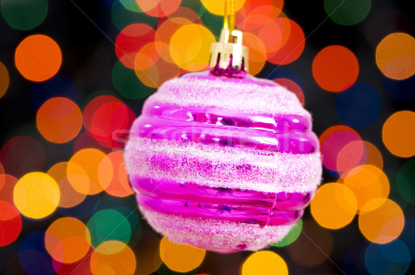 [[stock_photo]]: Noël · décoration · fond · espace · balle